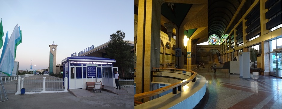 ウズベキスタンのサマルカンド駅
