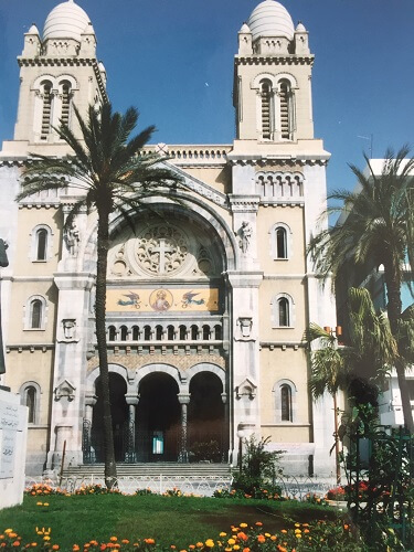 チュニジアの首都チュニスの教会