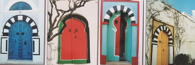 チュニジアのスースの家の門