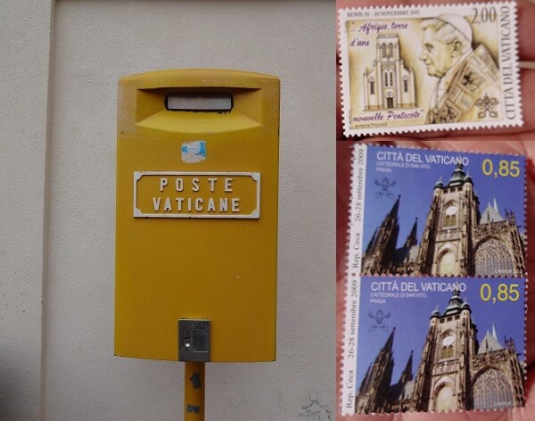 ローマ・バチカン市国のポストと切手