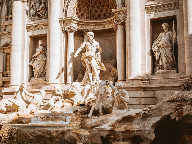 イタリア・ローマのトレビの泉