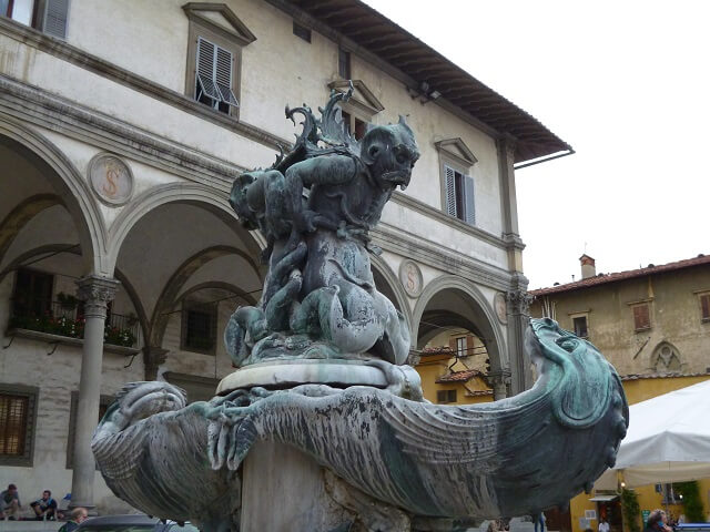 イタリア・フィレンツェの人魚の噴水