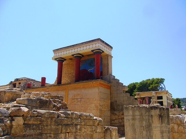 ギリシャ・クレタ島のクノッソス宮殿