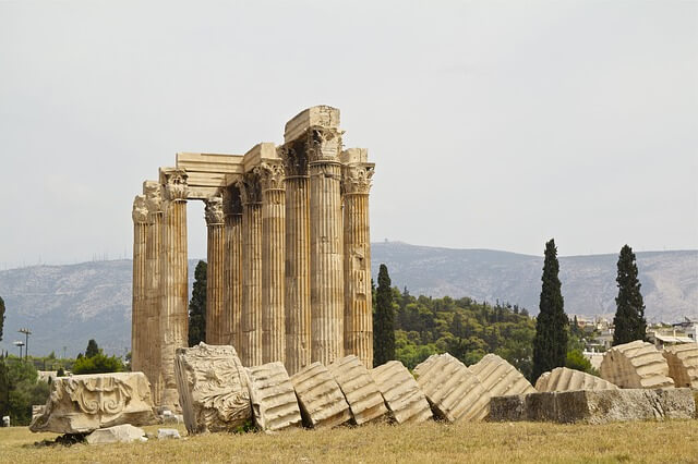 ギリシャのアテネのゼウス神殿