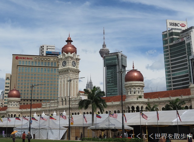 マレーシア・クアラルンプールのムルデカ広場